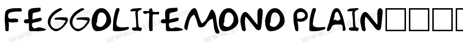 FeggoliteMono Plain字体转换